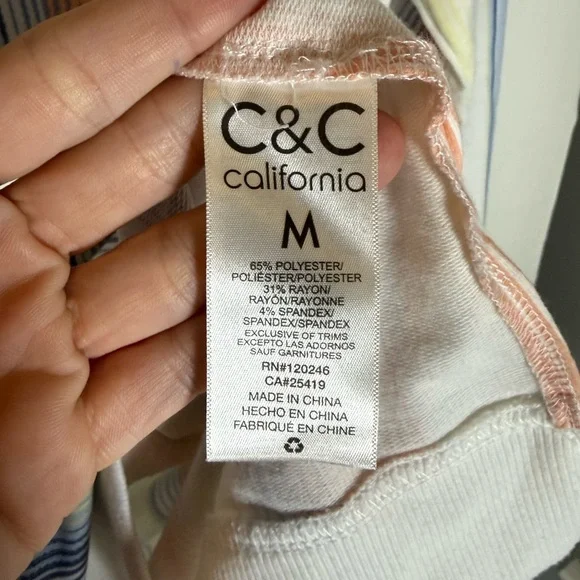 C&C California hooded striped sweatshirt • Women’s medium - Picture 2 of 8